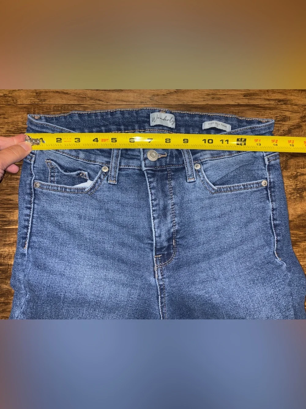 Wonderly High Rise Flare Jeans Size 6